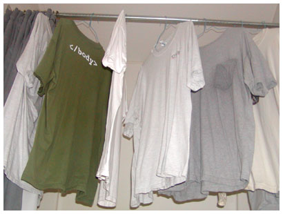 drying shirts