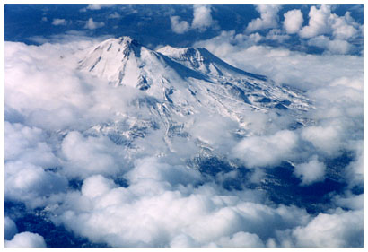 Mt. Shasta from above