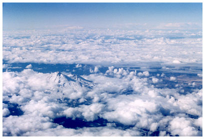 Mt. Shasta from above