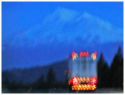 Mt. Shasta and Truck Lights