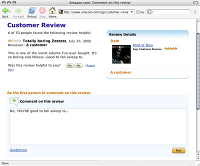 amazon review comments