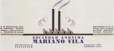 Sociedad Anonima Mariano Vila Letterhead